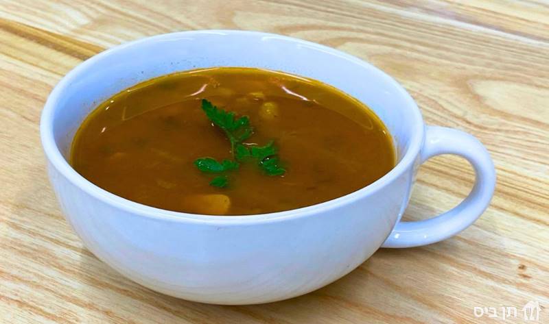 מרק שעועית תימני 🌱🌾, בצל, גזר, סלרי, מים, שעועית לבנה, עגבניות, ציר ירקות, כוסברה, פטרוזיליה, תיבול תימני.
טבעוני, ללא גלוטן
