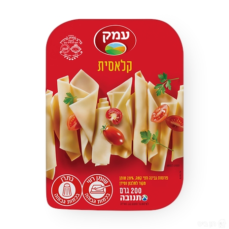 עמק גבינה צהובה 28%, מדינה: ישראל. ₪10.95 / 100 גר׳